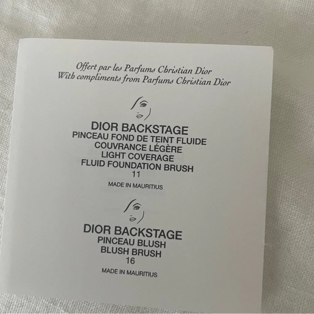 Dior White and Black Makeup Brush Set - Picture 7 of 9